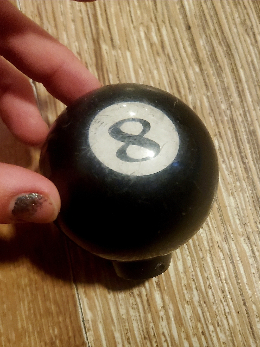 Black 8-Ball Car Shifter Knob Accessory